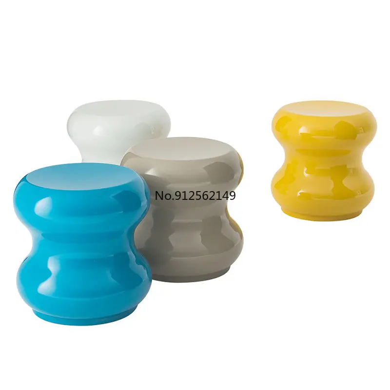 

Round side a few net red creative fashion paint changing shoes sitting pier dressing stool makeup stool bathroom bedside table