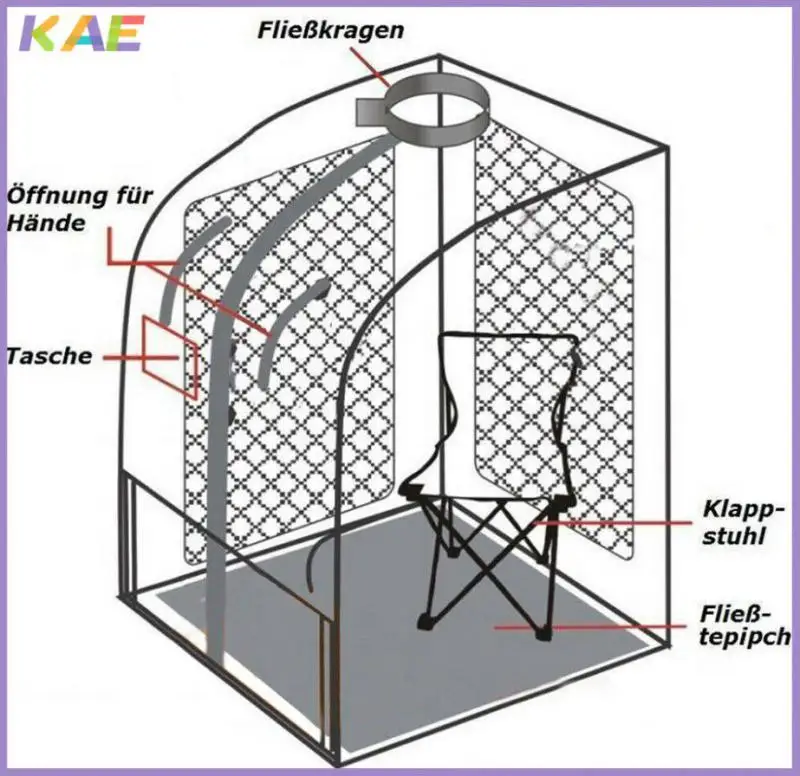 

Sauna Room Folding Steam Sauna Room Larger Tent Use 2.3L Steam Generator Lose Weight Detox Therapy Steam Fold Sauna Cabin HWC