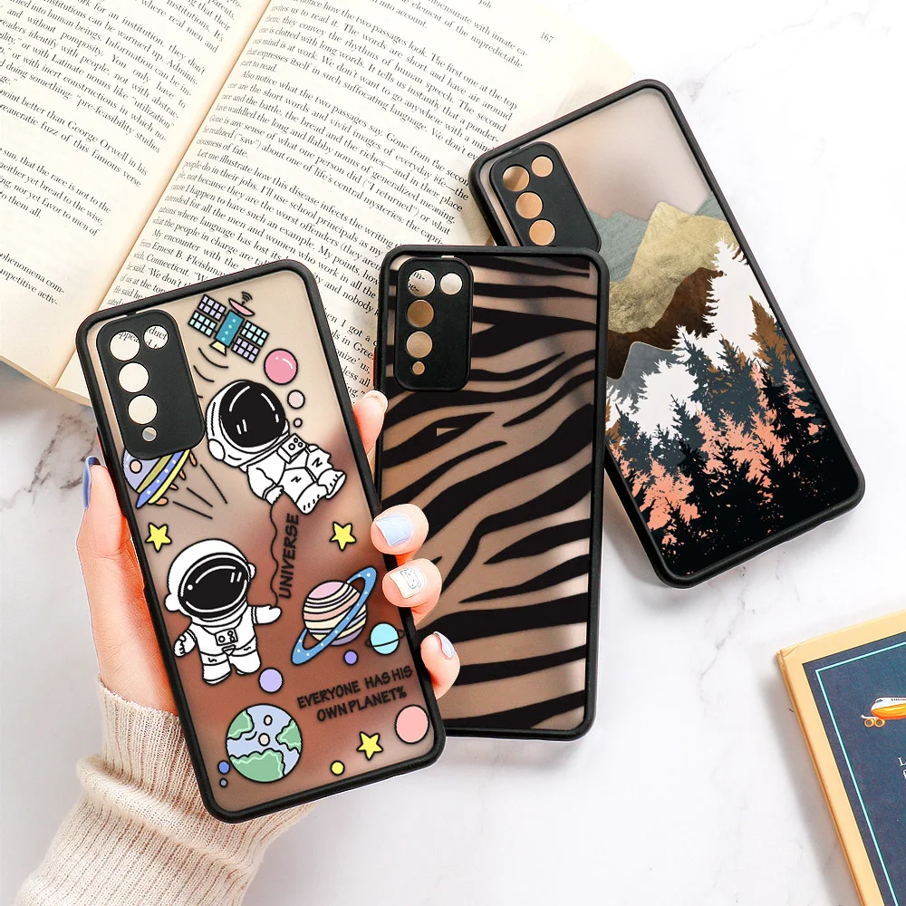 

S21 Case For Samsung A52 Case Space Back Cover For Samsung A03S A22 A21S A32 A72 A51 A71 A12 S20 FE S21 Plus Ultra Coque Hard PC