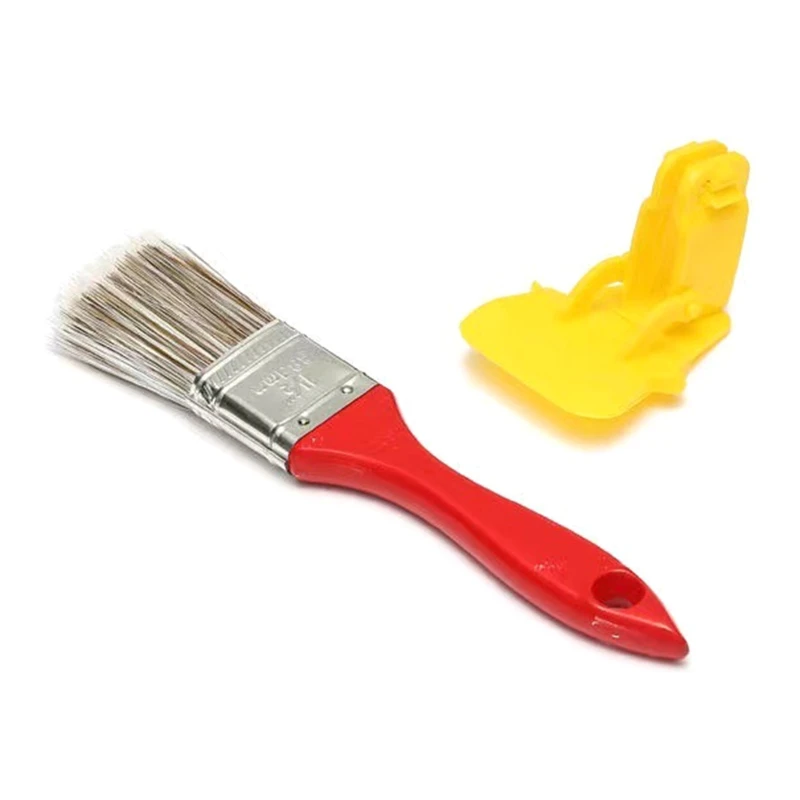 

Portable Flat Brush Premium Wall / Trim House Paint Brush Set Great for Professional Painter & Home Owners Painting