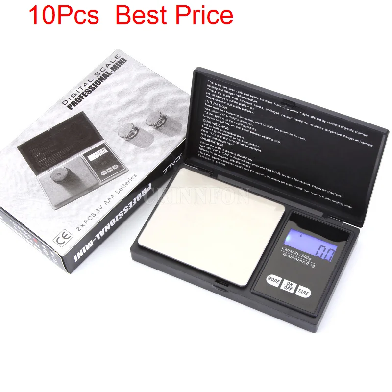 

10Pcs/lot Digital Scale Electronic Weighting Lcd Pocket Accurate Weight Balance Jewelry Coin Gold Scale 200g * 0.01g