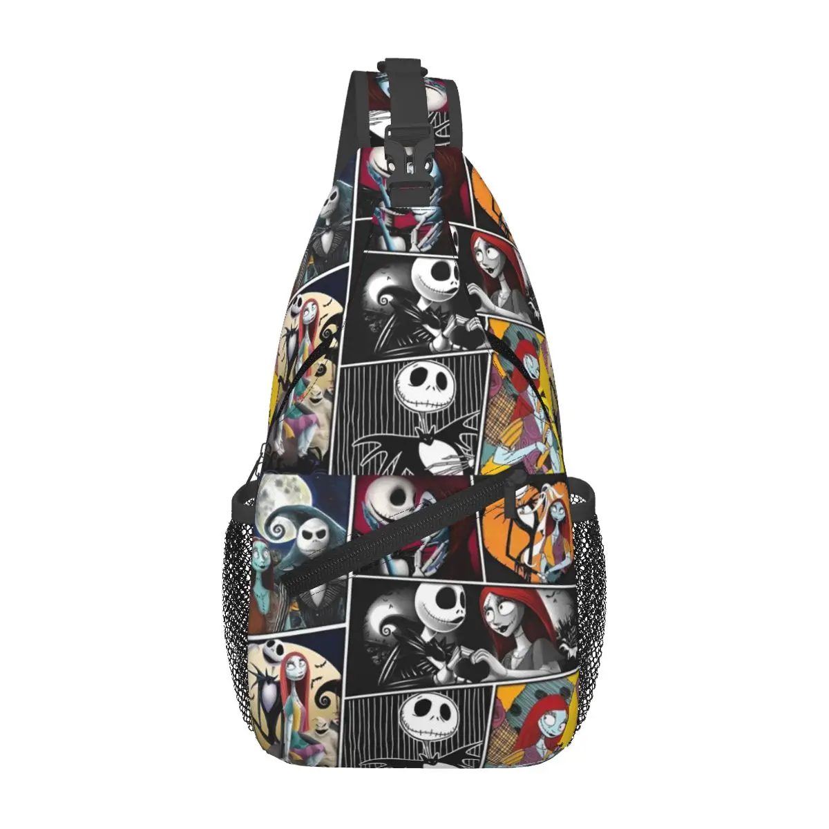 Оригинальный рюкзак на плечо с коллажем Джек Скеллингтона для Хэллоуина женщин и