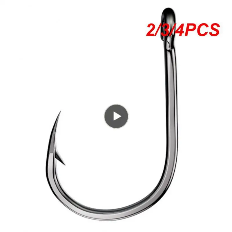 

2/3/4PCS Multiple Uses Fishing Accessories Sharp With Ring Ordinary Hook High Carbon Steel Fishing Gear Drip-shot Fishing Hooks