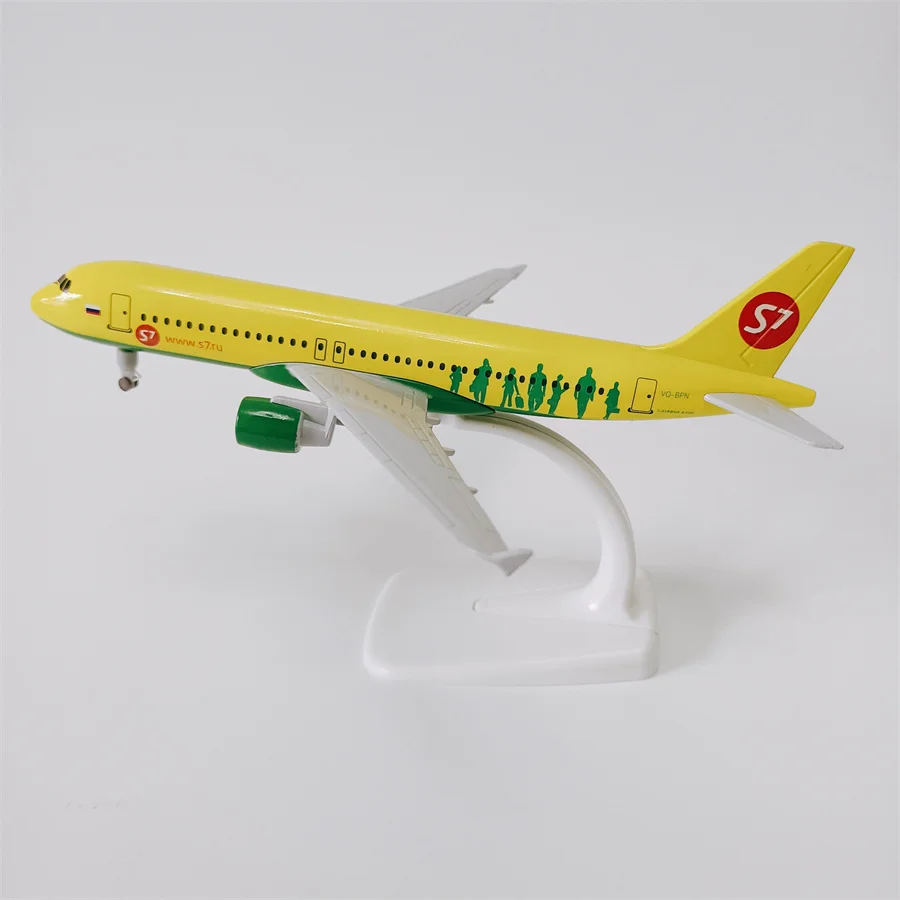 Модель самолета с колесами 19 см из металлического сплава для российских и