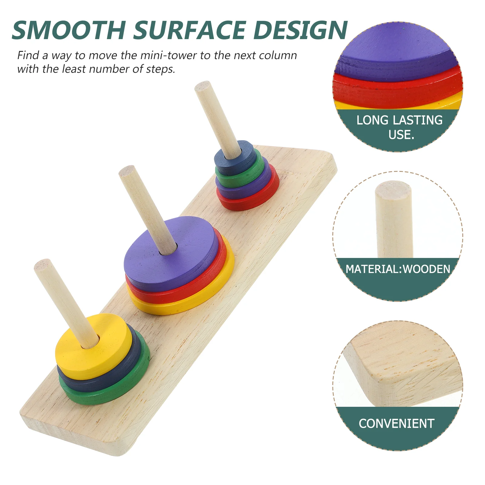 Деревянная головоломка для мозга голои башни Лу Бан Мяч Интеллектуальная