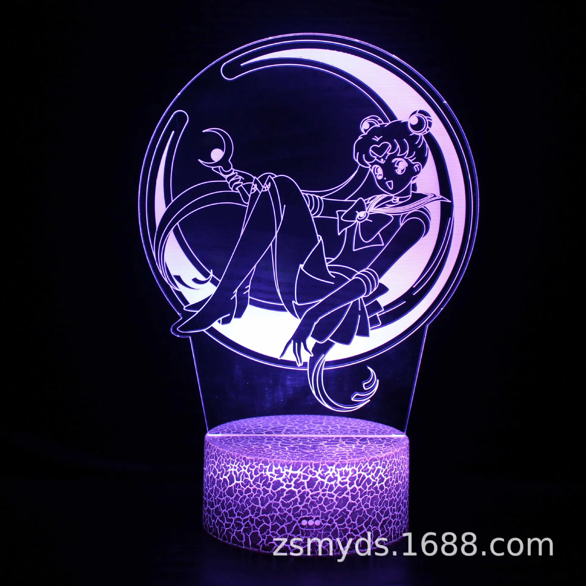 

Anime Sailor Moon 3D Night Light Colorful Touch LED Light Bedroom Dormitory Decoration Children's Toy Birthday Gift anime lamp