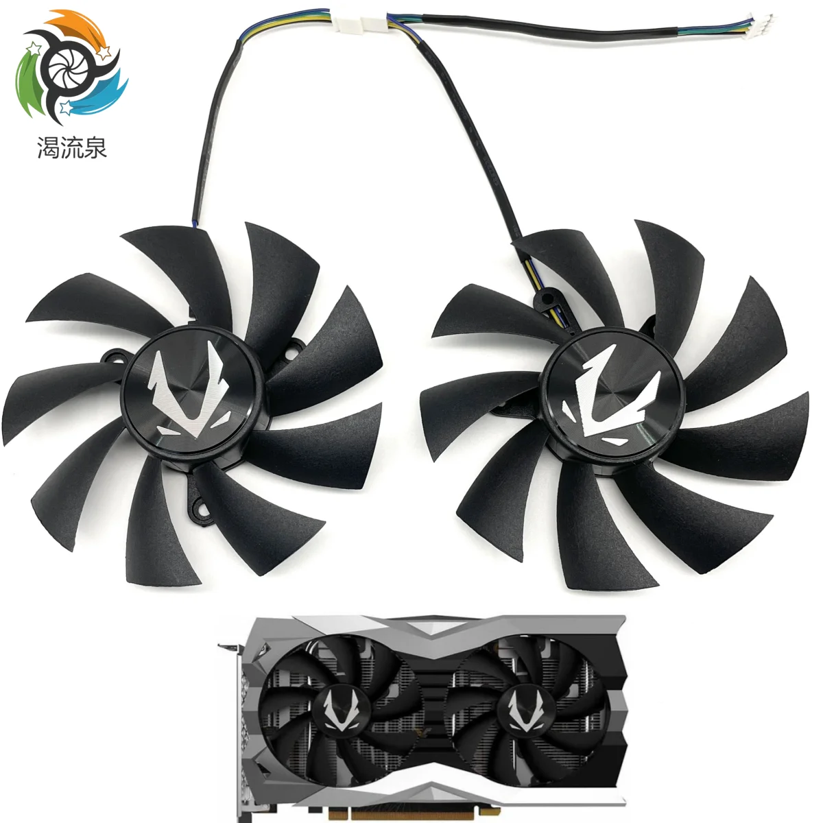 

New 87MM GA92A2H 0.35A GTX 1660 1660Ti Graphics Fan For Zotac GeForce RTX 2060 2070 SUPER Mini Video Card Cooling Fan