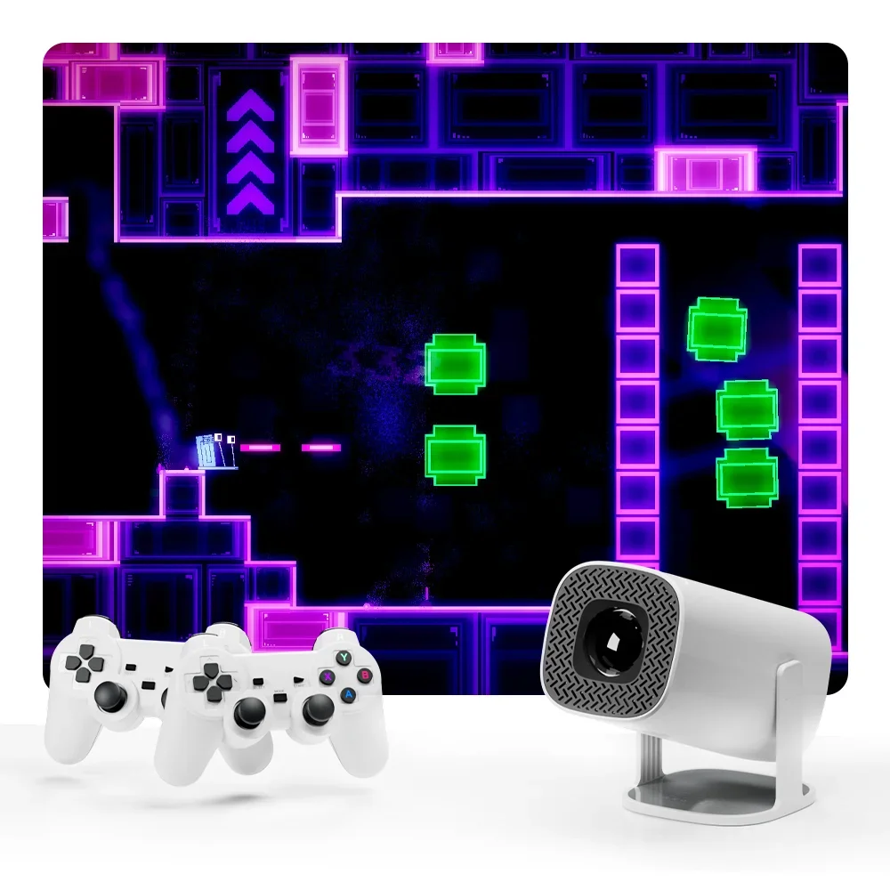 S40 max Mini smart projector 4k Game proyector Emulator 64GB 36000 Games 1080P Video Outdoor Beamer Android 11.0 OS