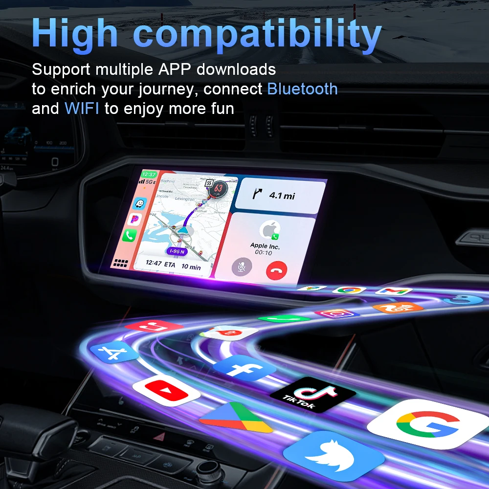 2 в 1 беспроводной Carplay AI Box проводной к беспроводному мини-адаптеру Android Auto Carpay Bluetooth для автомобильного радио с проводной Carplay Box (art.: 3920ccfc2068f) - 3920ccfc2068f