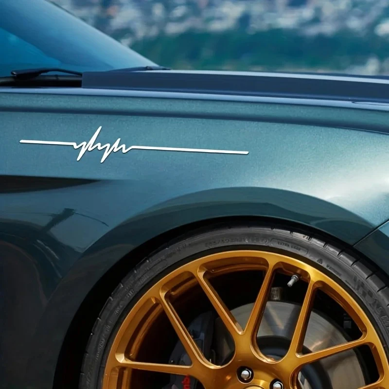 ЭКГ-полоска яркие водостойкие наклейки крутой лазерный светоотражающий