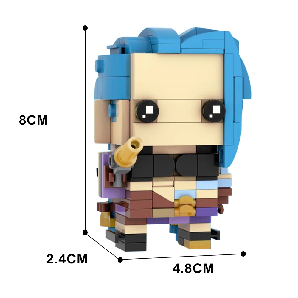 Аниме фигурка Jinkesi BrickheadZ мини-кукла кирпичная модель Moc Arcane Alliance игровые
