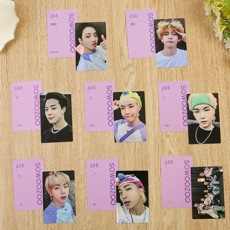 

KPOP bangtan boys new album SOW OOOZOO Same HD photo card High quality LOMO collectible photo card Postcard Gifts SUGA JIN JIMIN