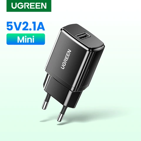 Зарядное устройство Ugreen USB 10 Вт, белое/чёрное — фото товара