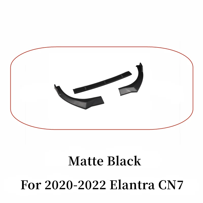 

Передний бампер для Hyundai 7 Elantra Avante CN7 2020-2022, разветвитель спойлера для подбородка, диффузор, дефлектор, аксессуары для наружной настройки