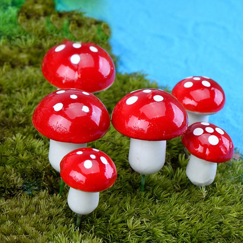 

20Pcs PE Mushroom Artificial Plants Diy Gifts Box Craft Wedding Bridal Accessories For Christmas Flowers Scrapbooking Home Decor