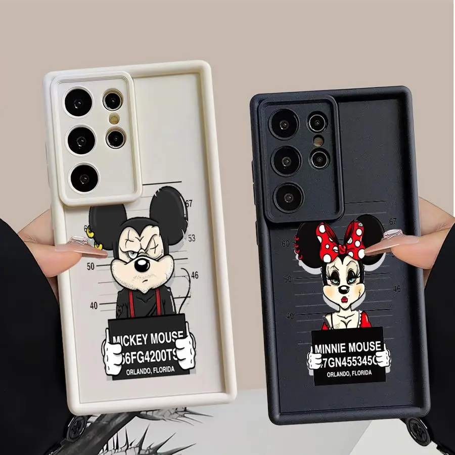 Чехол для телефона Disney Carton Michimini Samsung Galaxy S24 Ultra S20 FE S23 Plus S22 S21 S23Ultra Soft TPU Shell