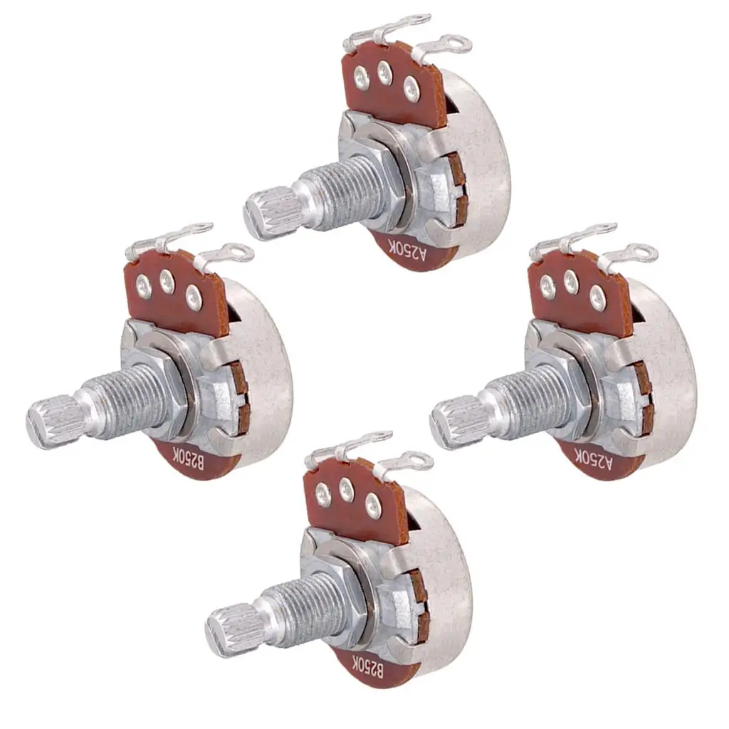 Потенциометр для гитары корпус диаметром 24 мм вал 18 или объем |