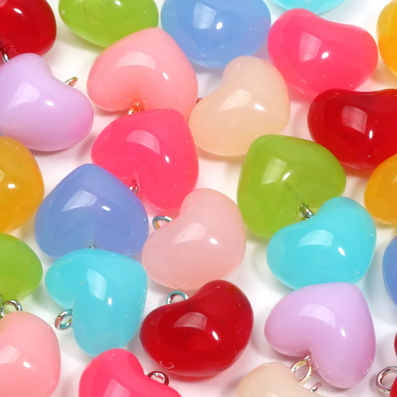 10 шт., акриловые подвески для бижутерии, 17 х18 мм