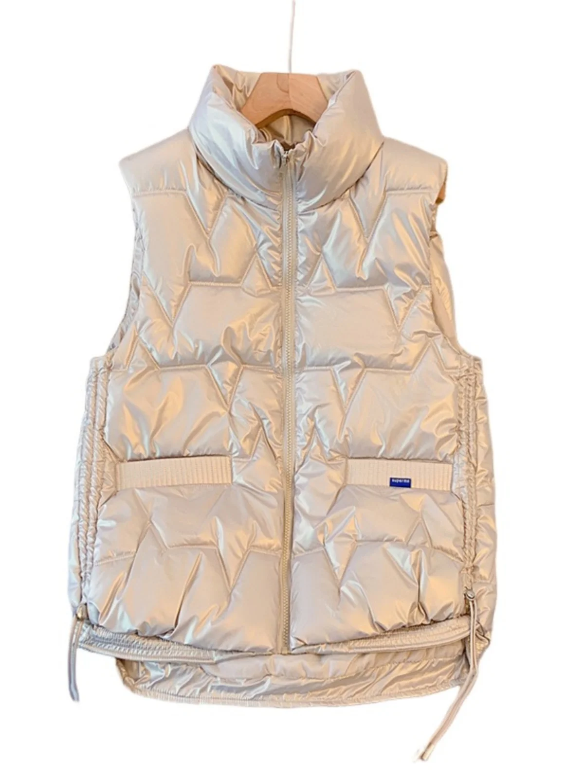 Плюс размер модный жилет без рукавов в стиле вестерн женский зимний свободный