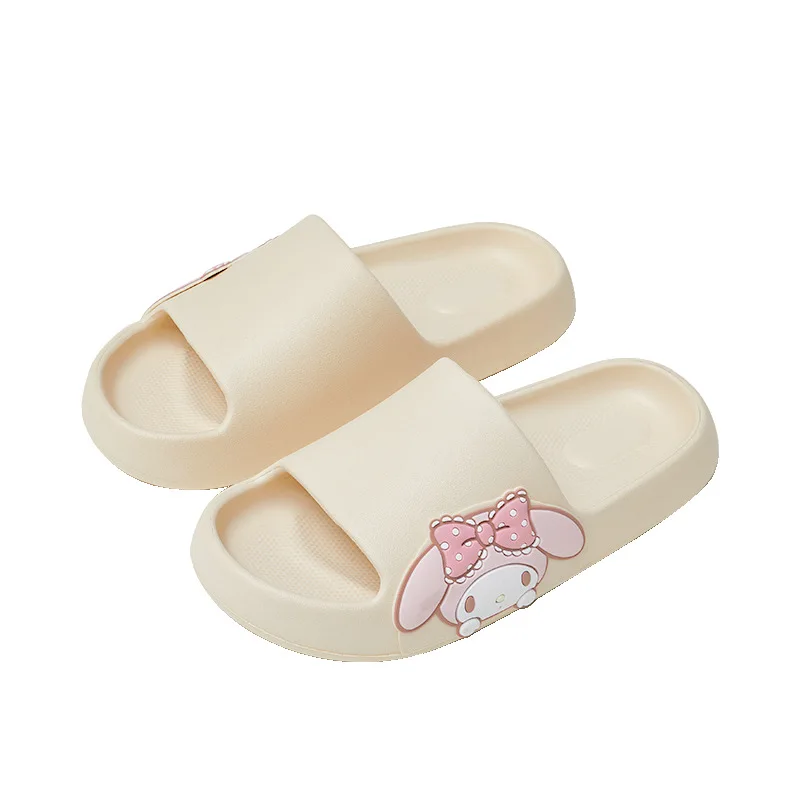 

Сандалии с мультяшным принтом для мужчин и женщин, Нескользящие, толстая подошва, для душа, домашние тапочки для дома, 3 цвета, на лето