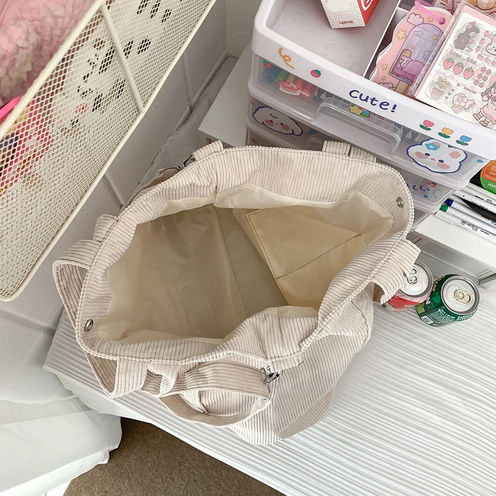 Женские повседневные сумки через плечо с внутренним карманом вельветовые