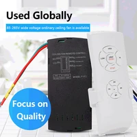 smart universal wireless ceiling fan lamp remote controller kit adjustable three speed fan switch home remote control switch