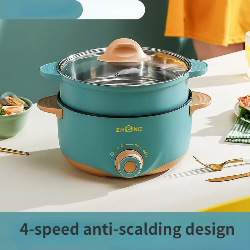 

Multifunctional electric cooking pot all-in-one non-stick pot household electric hot pot frying pan dormitory small electric pot