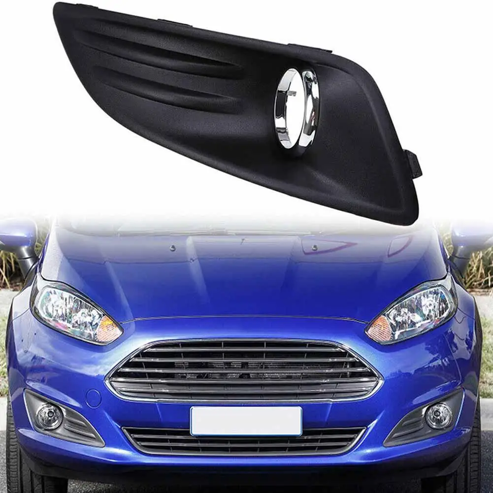 

Front Bumper Fog Light Lamp Cover Grille Replacement Lamp Frame Compatible For Fords Fiesta 2013-2016