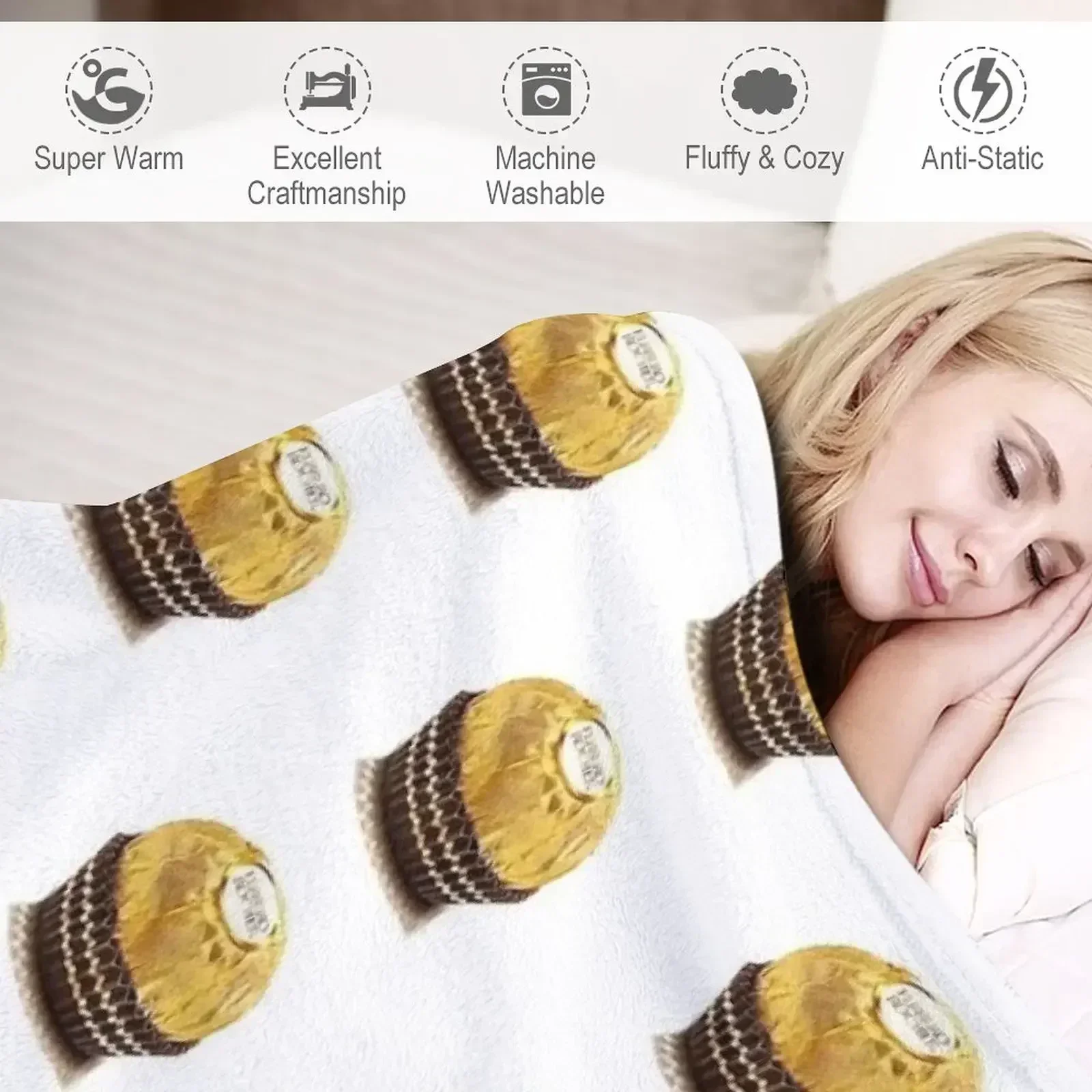 Фото Одеяло Ferrero Rocher 2, тонкое теплое зимнее детское одеяло №4