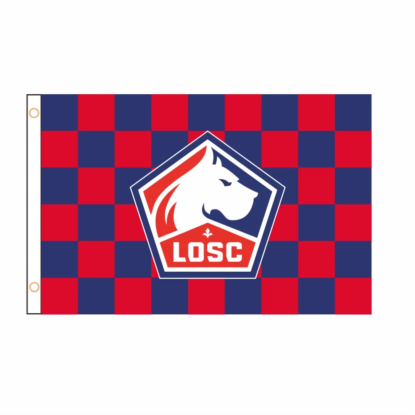 

Support customization Lille Flag Banner 2ft*3ft 3ft*5ft Advertising Car QZ-184