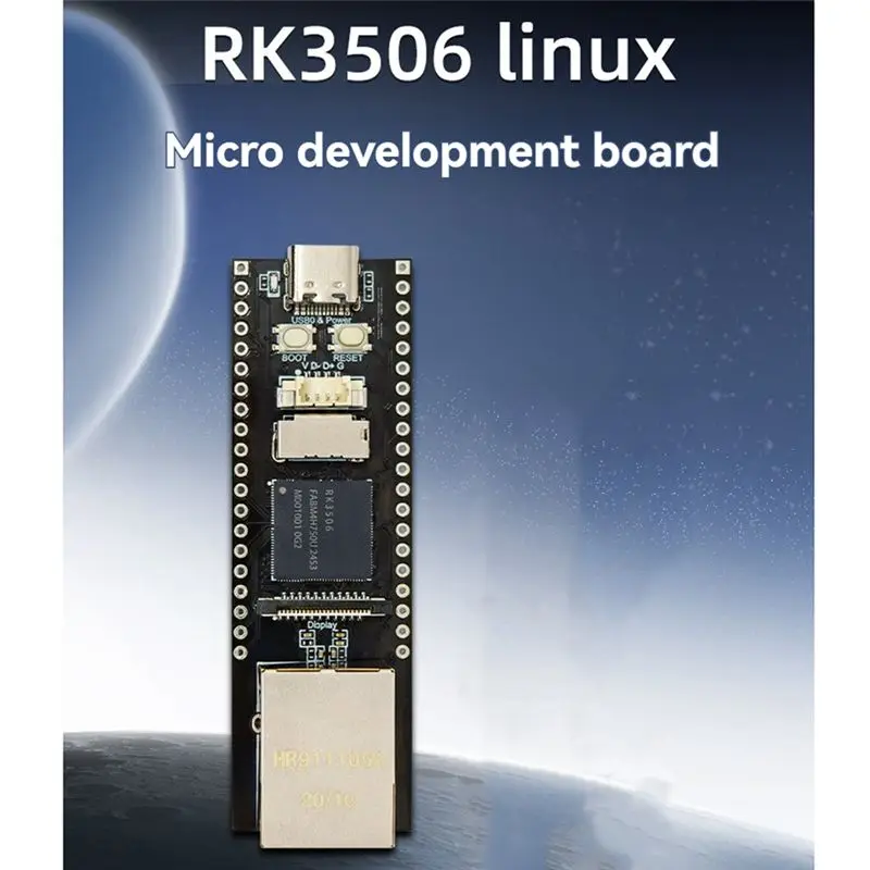 Плата разработки DT21 RK3506 на базе Linux, чип RK3506G2, 128 МБ DDRL3, порт Ethernet 100 Мбитс для встроенных систем. (art.: 3920dceddd91b) - 3920dceddd91b