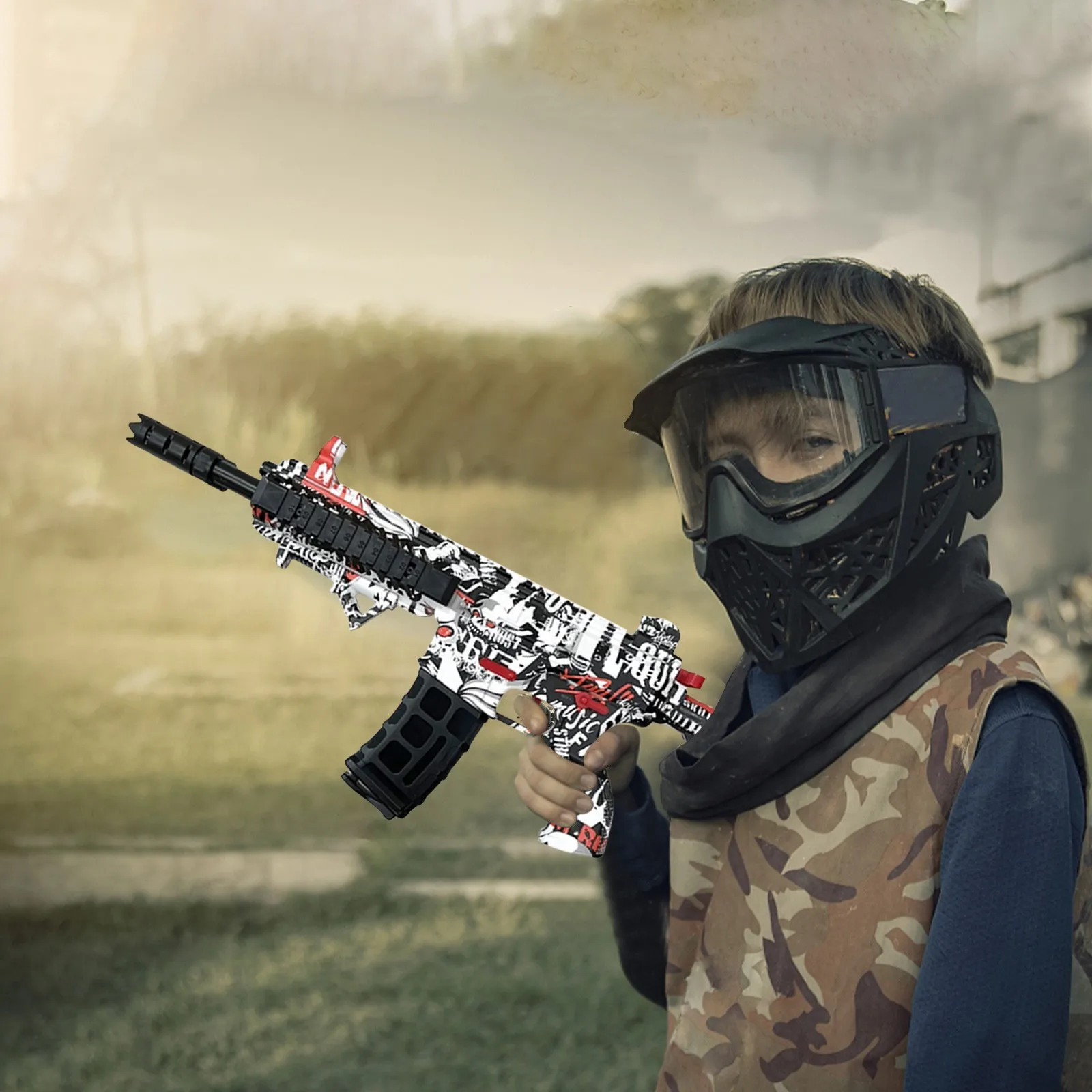 Новинка электрический водяной пистолет-бластер с гелевыми шариками M416