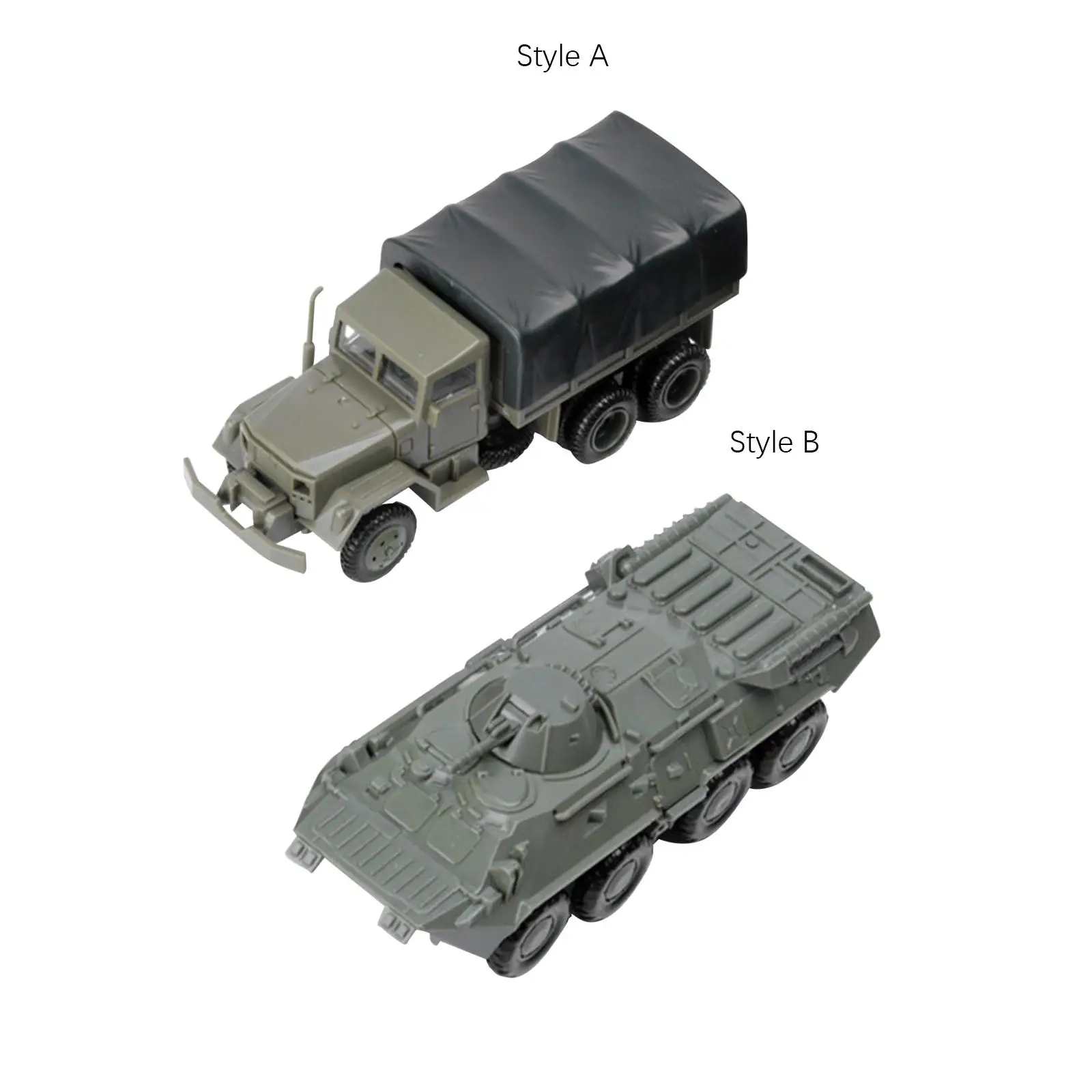 

Модель 1/72 4D для сборки грузовика, бронированное транспортное средство, самодельная сборка, миниатюрные строительные модели, наборы строительных моделей, зеленая настольная сцена