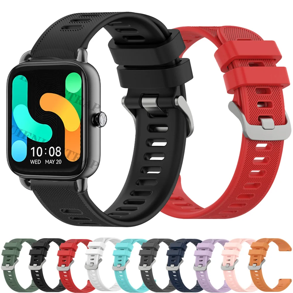 

Ремешок силиконовый для Haylou RS4 и RS4 Plus, саржевый браслет для наручных часов, 20 мм, для Haylou LS02 RS4 Plus