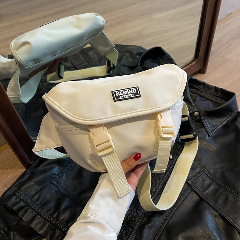 

Модная нагрудная сумка для женщин, уличная забавная сумочка в стиле хип-хоп, нейлоновая поясная сумка унисекс, дизайнерские сумки через плечо