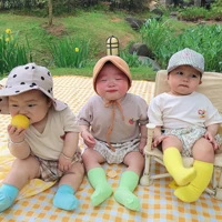 2022 summer new baby short sleeve clothes set kids boys cute bear print casual t shirt shorts 2pcs suit infant girl outfits