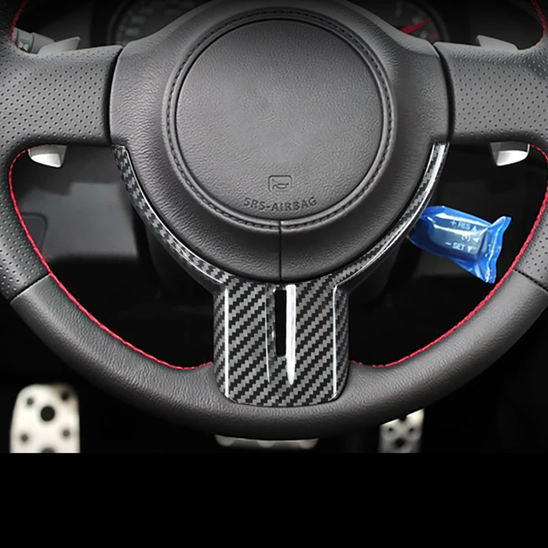 Steering Wheel Chin Trim Carbon Fiber Cover for Subaru BRZ Toyota 86 2012-2016 Refit Car Accessories Car Interior Styling