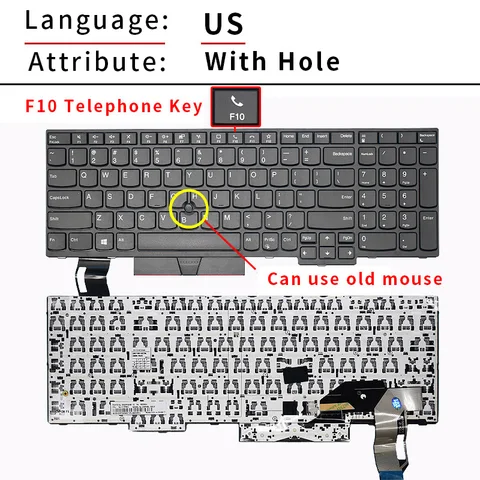 Клавиатура Lenovo ThinkPad T15 P15s Gen 1 Gen 2