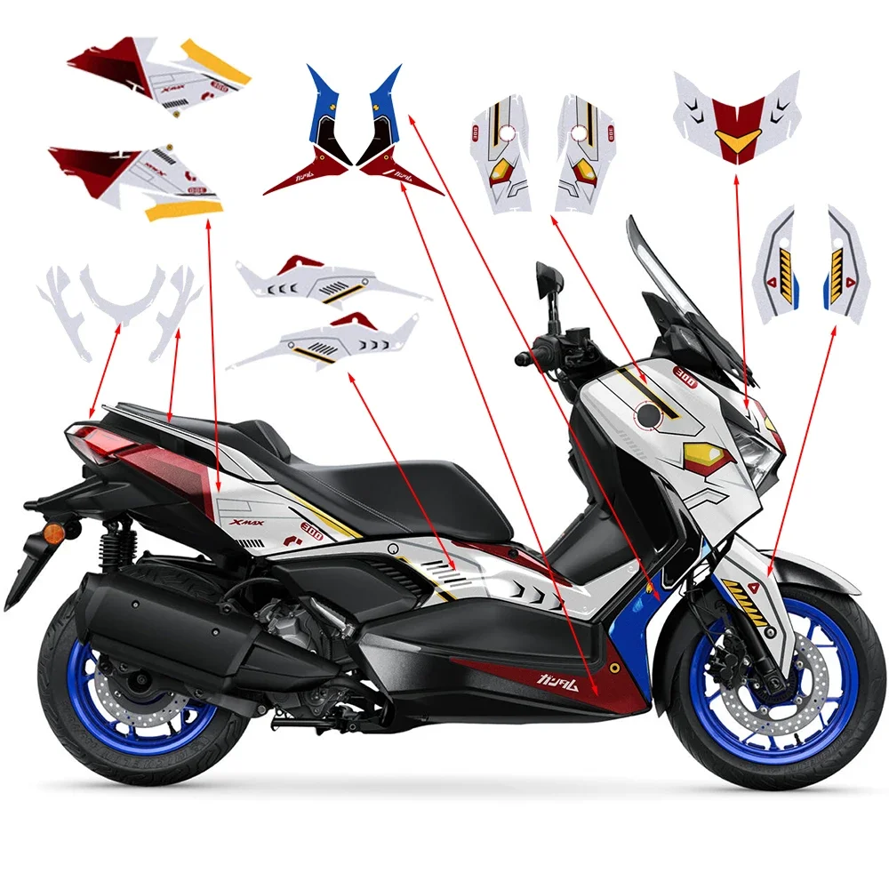 Для X Max 300 XMAX 2023 2024 наклейка на мотоцикл обтекатель наклейки тело аксессуары для