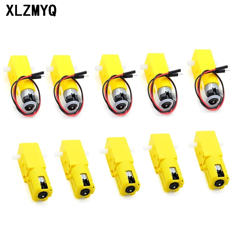 

5 шт. TT Motor 130 мотор умный автомобиль мотор-редуктор робот умный автомобиль двойной вал желтый 1:48/1:120/1:220 двигатели постоянного тока