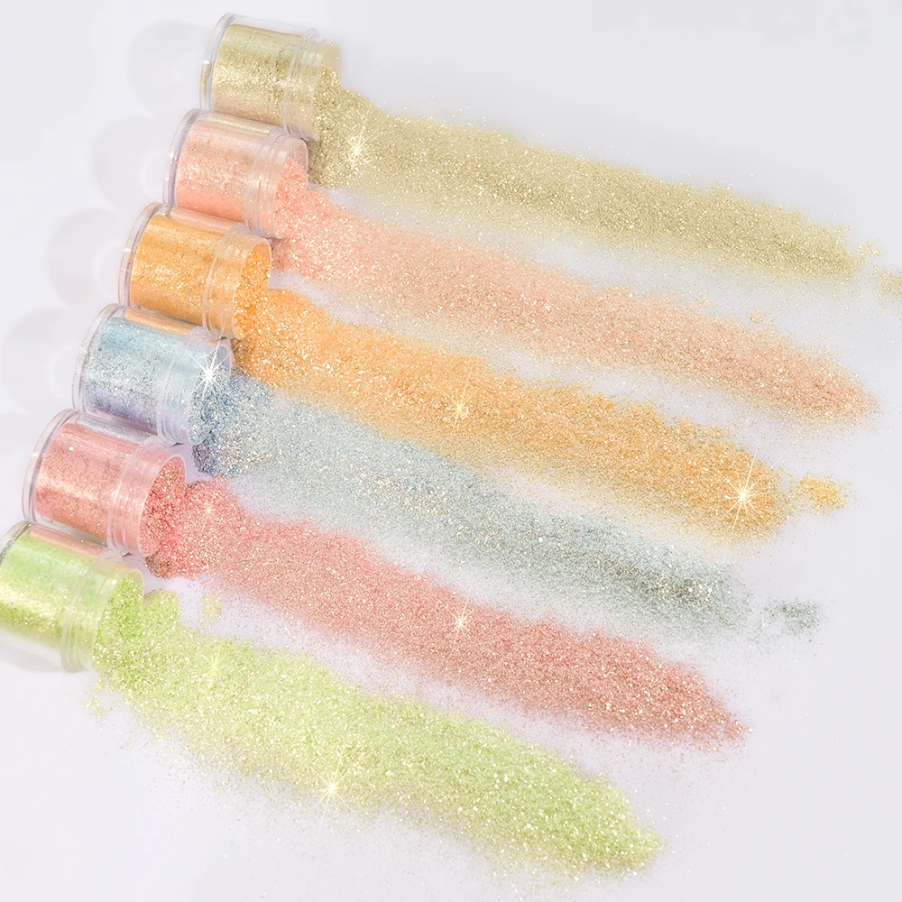 5 г блестящая голографическая пудра для ногтей с тонким сахаром красочные