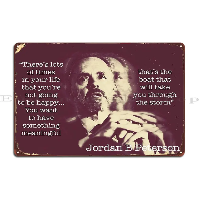 Джордан Питерсон имеет что-то значимое тиртенкаты металлический плакат с