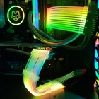 Удлинитель питания с гнездом-штекеромкомплекты кабелей RGB ATX24Pin PCI-E8Pin CPU8Pin с гребнями для украшения ПК Кабинета MB SYNC