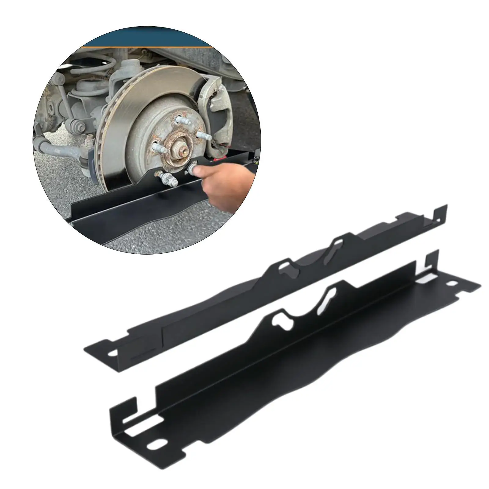 Пластина для инструментов выравнивания колес с отверстиями подвешивания.