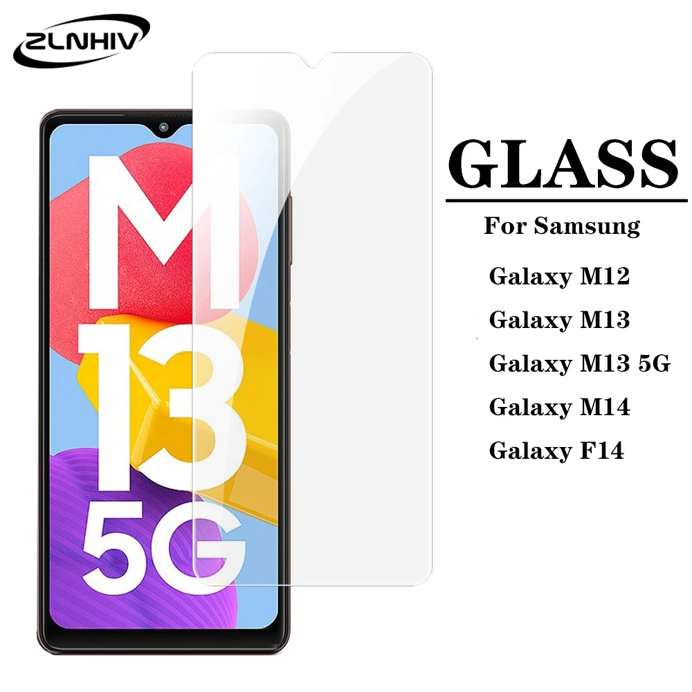 

ZLNHIV Tempered Glass For Samsung Galaxy M12 M13 M14 F14 M22 M23 M31 M32 M33 9H M02 M02S M30 M30S M21 M21S M42 Screen Protector