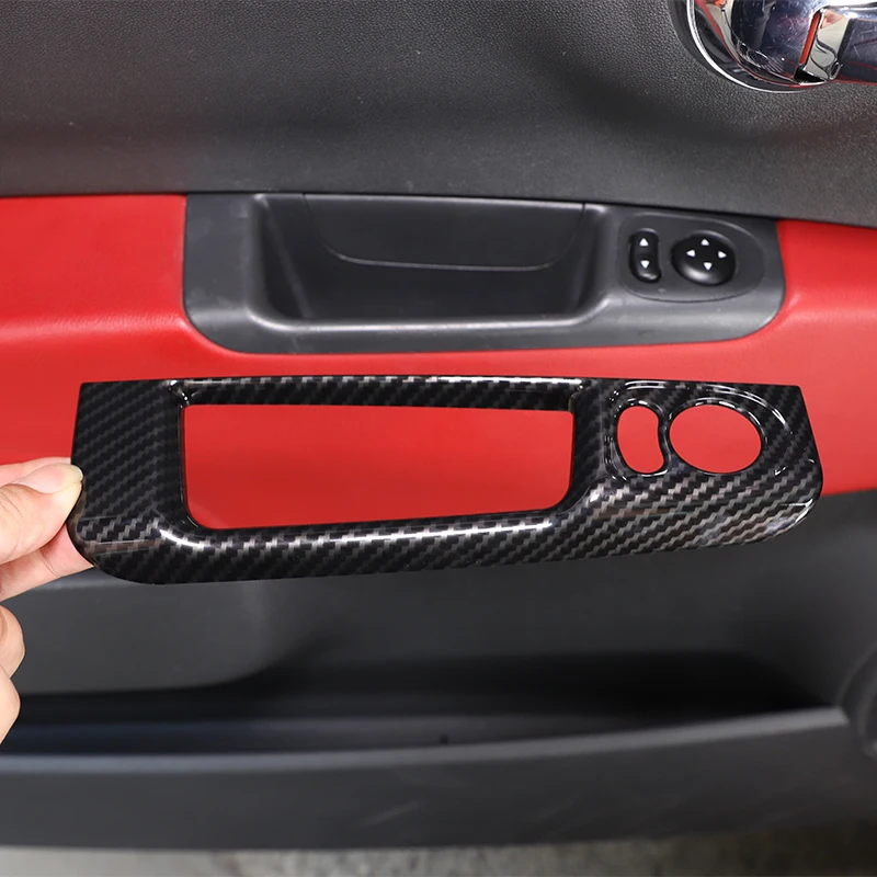 

For Fiat 500 2010-2022 Car Rearview Mirror Adjustment Switch storage box Frame Cover Trim sticker ABS Interior accessories