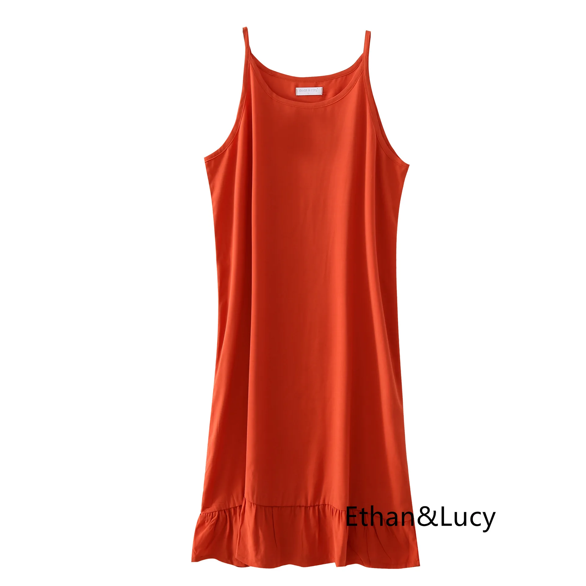 New Summer Ladies Lace Suspender Dress Sleeveless Solid Viscose Sexy Nightwear Spaghetti Strap Sleepwear Women Thin Sleep Tops