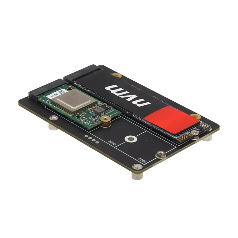 X1005 Dual NVME SSD защитный Pcle для M.2 Raspberry Pi 5 поддерживает 6060ai ускоритель