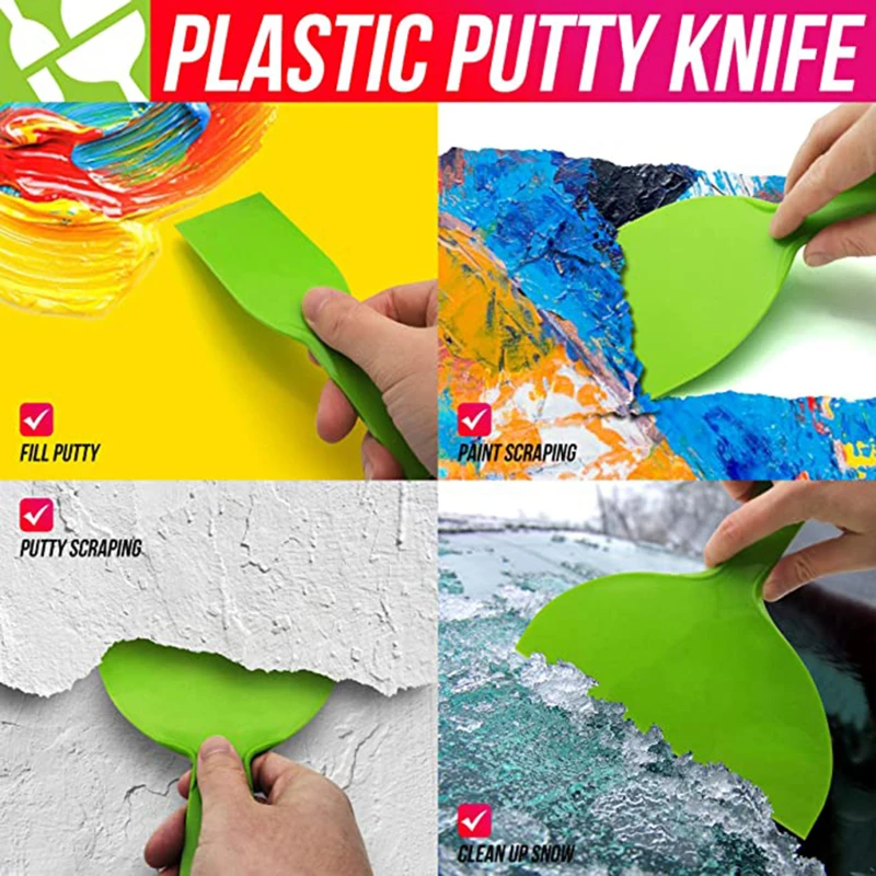 

Plastic Drywall Corner Scraper Putty Knife Finisher Cleaning Stucco Removal Builder Tool for Floor Wall Ceramic Tile Grout