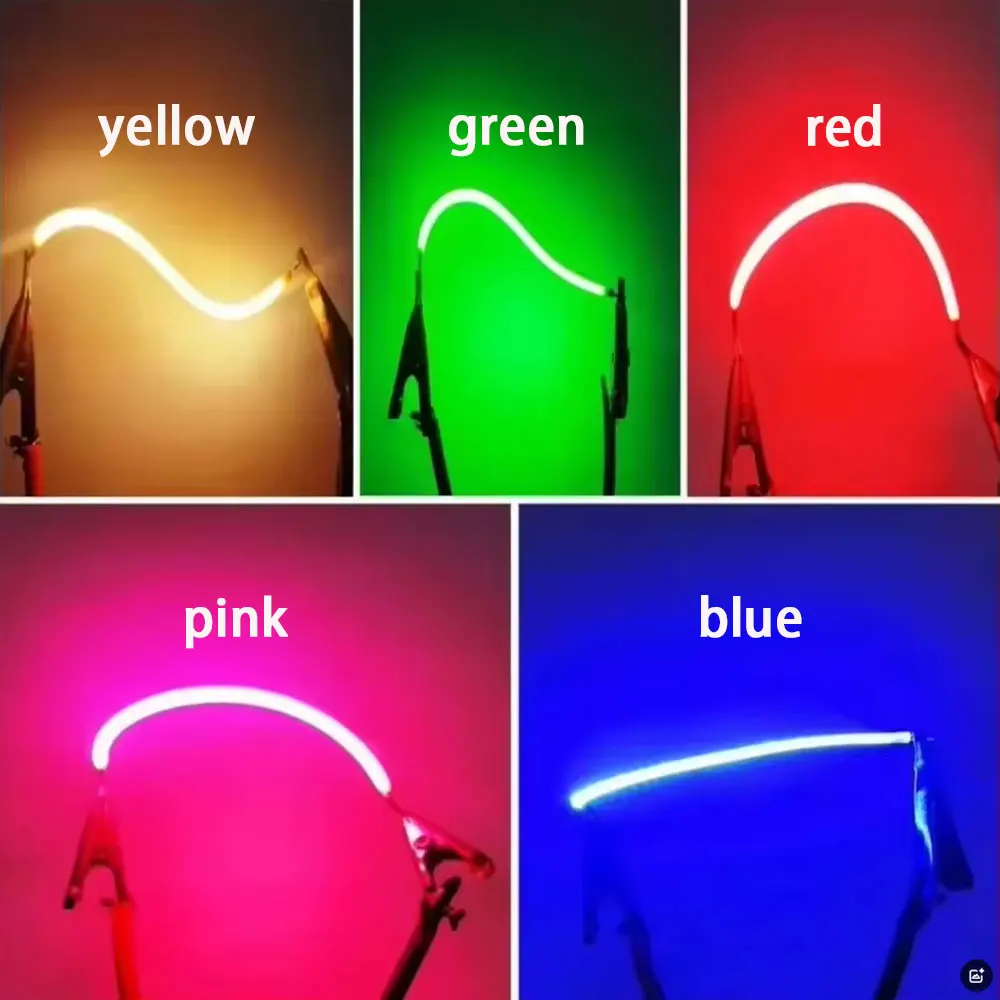 Фото Гибкая светодиодная нить (LED Soft Filament) для ламп Эдисона, 3В, 38/60/80/133/300 мм, для DIY-проектов, гибкая нить для рождественского декора, комплектующие для освещения №3